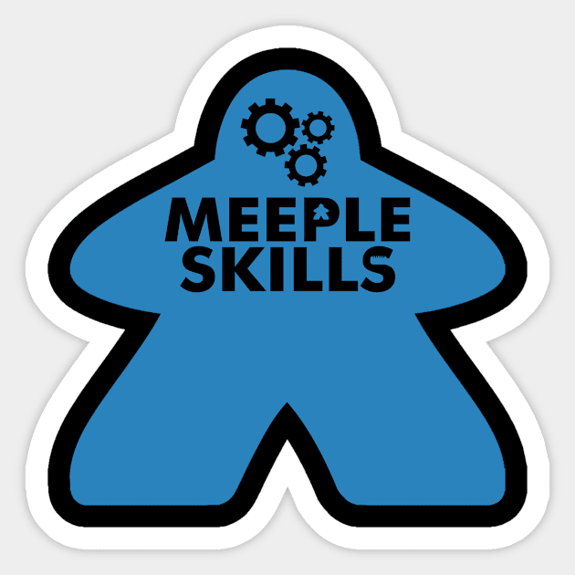 Meeple Skills Blue Logo Sticker by MeepleSkills